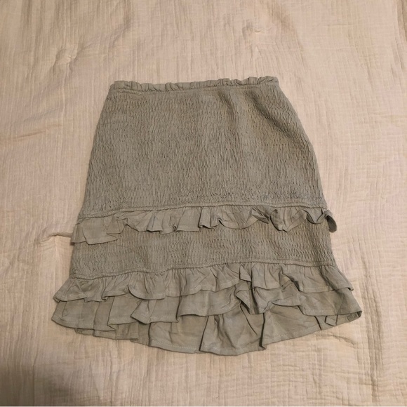 Blue Ruffle Skirt - Picture 3 of 6